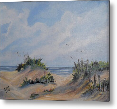 Sand Metal Print featuring the painting Sand Dunes by Dorothy Maier