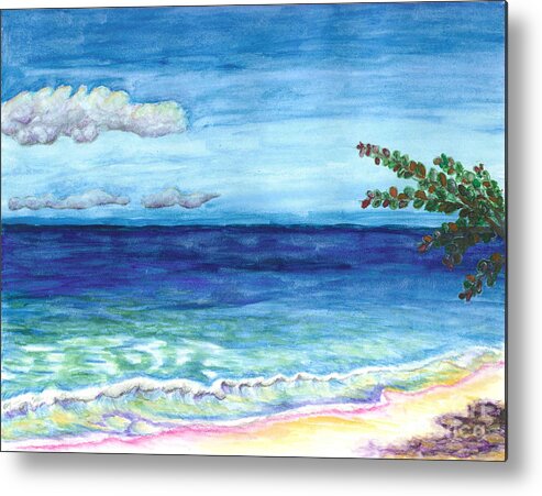 Beach Metal Print featuring the painting Sandtastic by Jerome Wilson