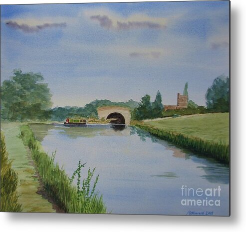 Impressionism Metal Print featuring the painting Sandy Bridge by Martin Howard