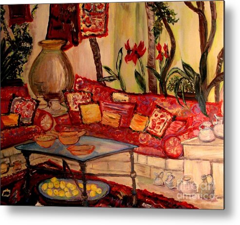 Garden Metal Print featuring the painting Sierra's Garden Room by Helena Bebirian