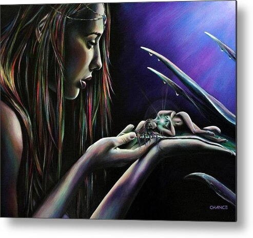 Divine Metal Print featuring the painting Sister Nature by Robyn Chance