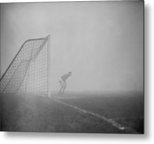 1950-1959 Metal Print featuring the photograph Soccer - League Division One - Arsenal v Aston Villa - Highbury by PA Images