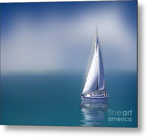 Solitude Metal Print featuring the digital art Solitude by Shirley Mangini