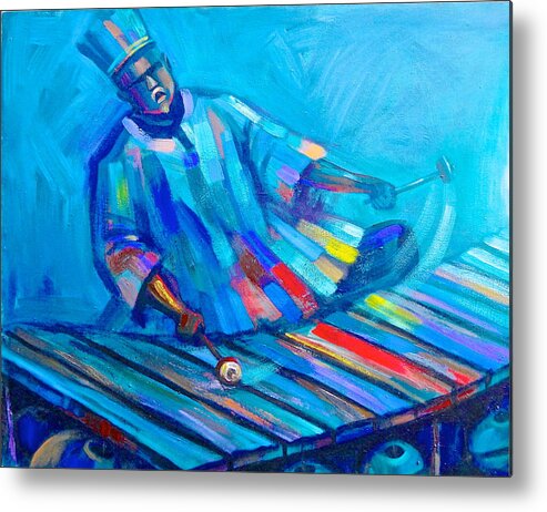 Ghanaian Artists Metal Print featuring the painting Solo by Amakai