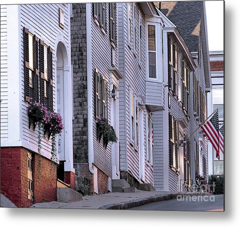 Leyden Street Metal Print featuring the photograph South Side of Leyden Street by Janice Drew