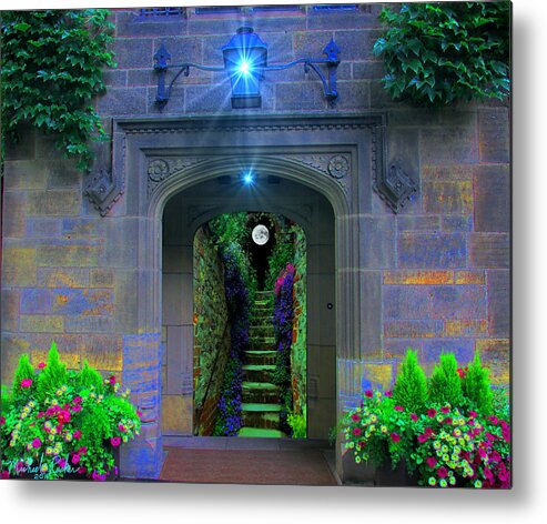 Stairs Metal Print featuring the digital art Stairway to Paradise by Michael Rucker