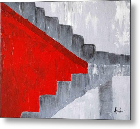 Acrylic Metal Print featuring the painting Step Up 2 by Sonali Kukreja