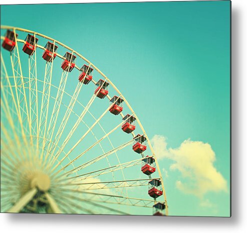Chicago Metal Print featuring the photograph Summer at Navy Pier by Melanie Alexandra Price