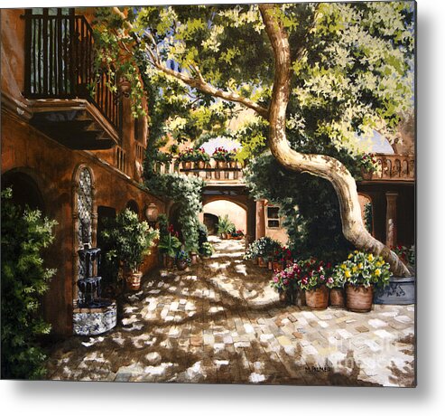 Summer Metal Print featuring the painting Summer Sun by Mary Palmer