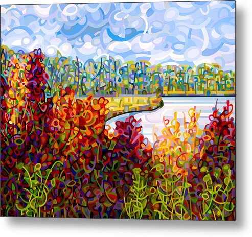 Art Metal Print featuring the Summer's End by Mandy Budan