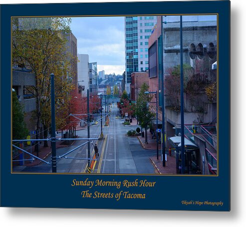 Tacoma Metal Print featuring the photograph Sunday Morning Rush Hour by Tikvah's Hope