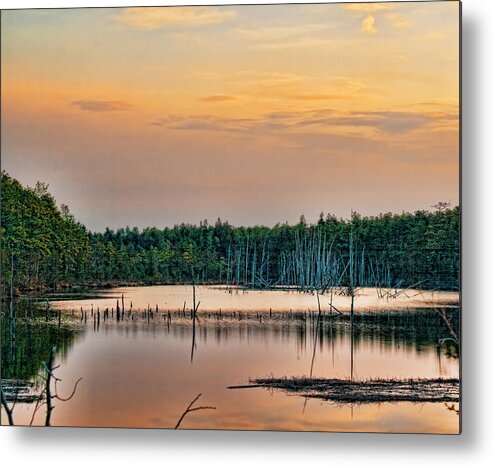 New Jersey Metal Print featuring the photograph Sunrise at Lake Oswego by Kristia Adams