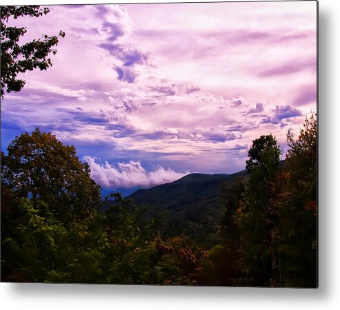 Nc Images Metal Print featuring the photograph Sunset at Gorges State park by Flees Photos