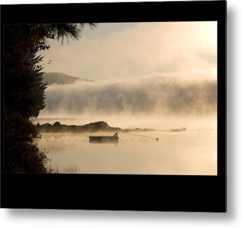 Big Moose Lake Metal Print featuring the photograph Swimming Area Closed by Monroe Payne