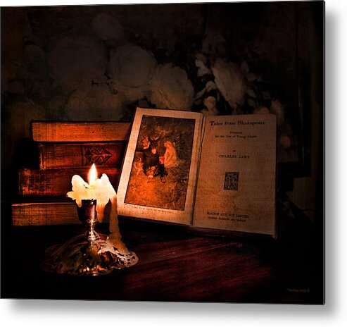 Vintage Still Life Metal Print featuring the photograph Tales From Shakespeare by Theresa Tahara