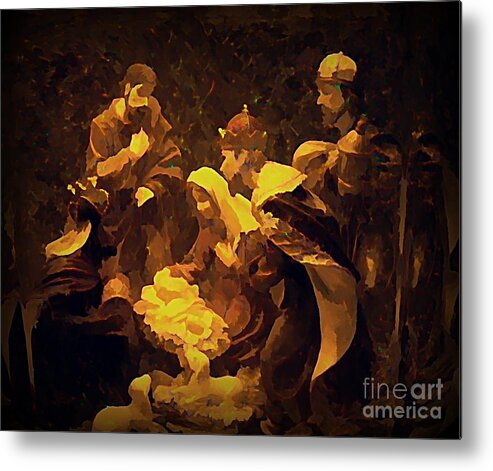 Nativity Metal Print featuring the photograph The Child by Erica Hanel