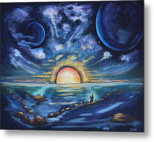 Eternity Metal Print featuring the painting The Edge of Eternity by Diana Haronis