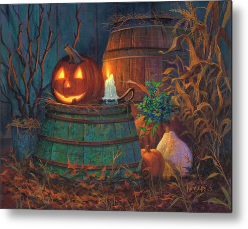 Michael Humphries Metal Print featuring the painting The Great Pumpkin by Michael Humphries