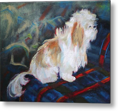 Dog Metal Print featuring the painting The Little Dog Prince by Carol Jo Smidt