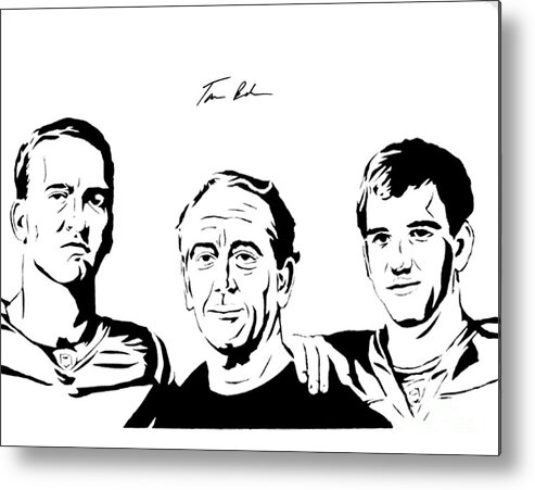 Archie Metal Print featuring the painting the Mannings by Tamir Barkan