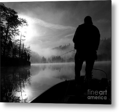 Fishing Metal Print featuring the photograph The Predator by Douglas Stucky