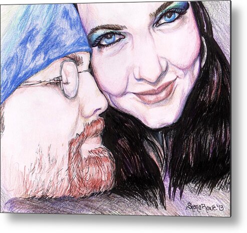 Love Metal Print featuring the drawing There's Nothing Like You And I by Shana Rowe Jackson