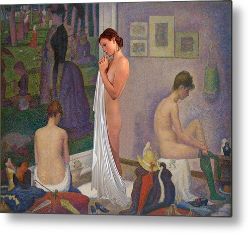 Nude Metal Print featuring the photograph Three Muses by Don McCunn