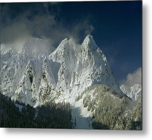 Three Peaks Metal Print featuring the photograph 1M4503-Three Peaks of Mt. Index by Ed Cooper Photography