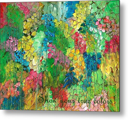  Metal Print featuring the painting True Colors by Paula Richards