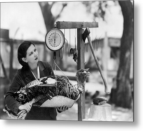 1935 Metal Print featuring the photograph Turkey Day Coming Up by Stax