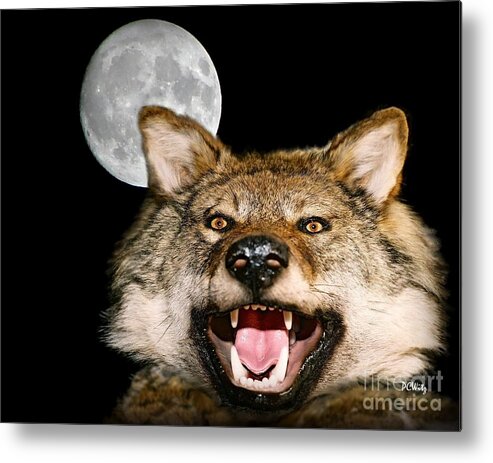 Twilight's Full Moon Metal Print featuring the photograph Twilight's Full Moon by Patrick Witz