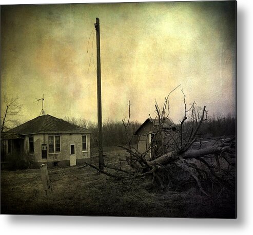 Abandoned Metal Print featuring the photograph Used To Be by Gothicrow Images