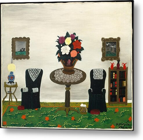 Pippin Metal Print featuring the painting Victorian Interior II by Horace Pippin