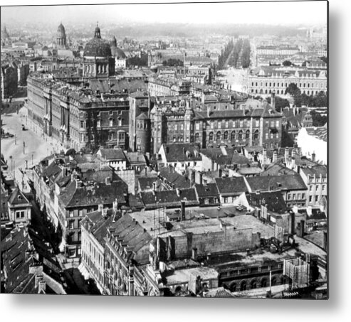 View Metal Print featuring the photograph View of Berlin Germany 1903 Vintage Photograph by A Macarthur Gurmankin