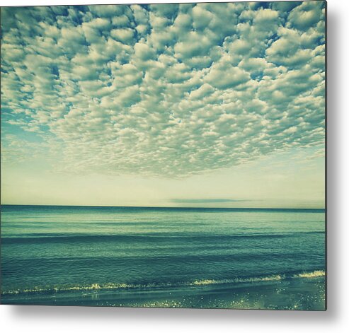 Tranquil Scene Metal Print featuring the photograph Vintage Clouds by Kim Hojnacki