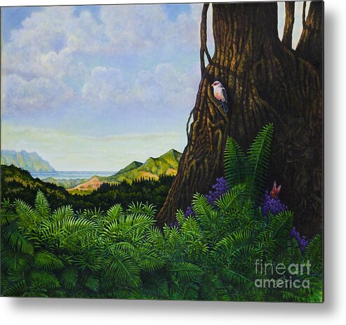 Paradise Hawaii Metal Print featuring the painting Visions of Paradise V by Michael Frank