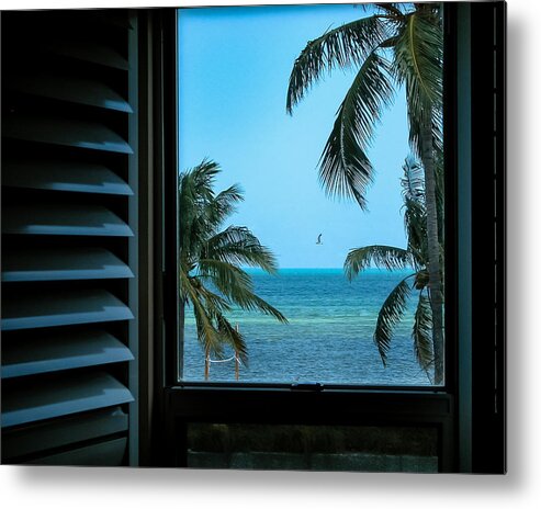 2007 Metal Print featuring the photograph Window To Smathers Beach by Frank Mari