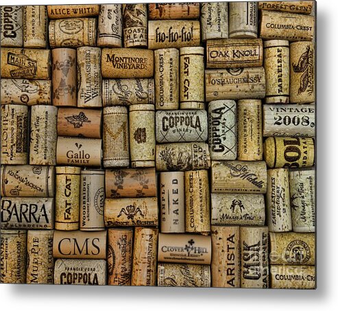 Paul Ward Metal Print featuring the photograph Wine Corks after the Wine Tasting by Paul Ward