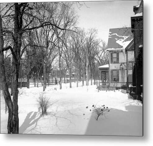 Vintage Photographs Metal Print featuring the photograph Winter In Pittsfield by William Haggart