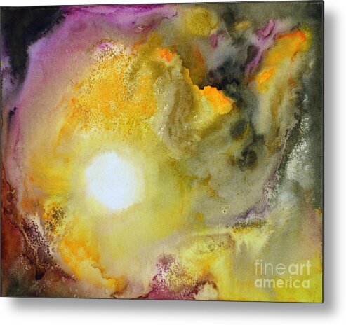Abstract Painting Paintings Metal Print featuring the painting You Shine by Belinda Capol