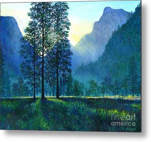 Yosemite Metal Print featuring the painting Yosemite Morning by Lou Ann Bagnall