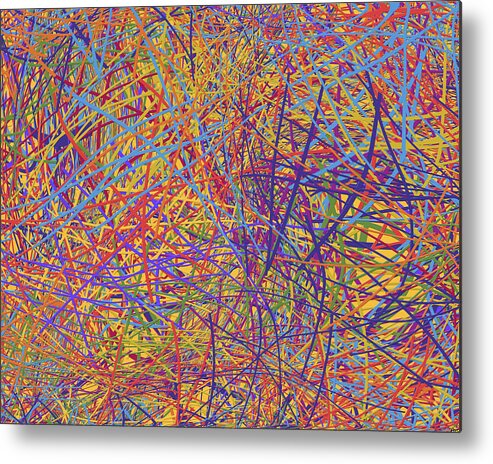Abstract Metal Print featuring the digital art 0705 Abstract Thought by Chowdary V Arikatla