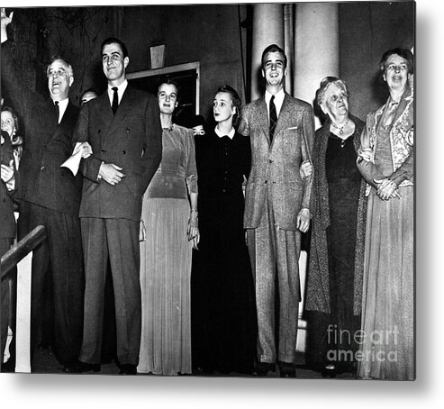 1940 Metal Print featuring the photograph Franklin D. Roosevelt #1 by Granger