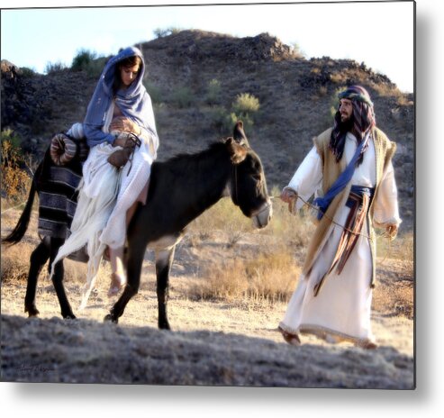 Christ Child Metal Print featuring the photograph The Journey #1 by Helen Thomas Robson