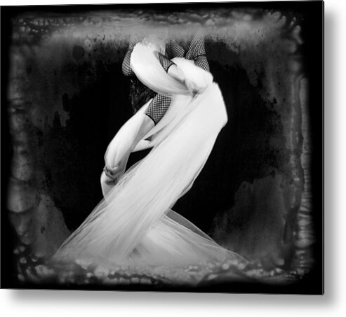 Twisted Fabric Metal Print featuring the photograph Twist #1 by Scott Sawyer