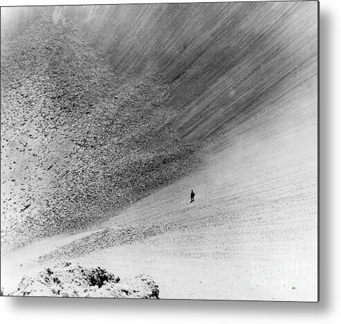 Historic Metal Print featuring the photograph Sedan Crater, Nevada Test Site #2 by LLNL/Omikron