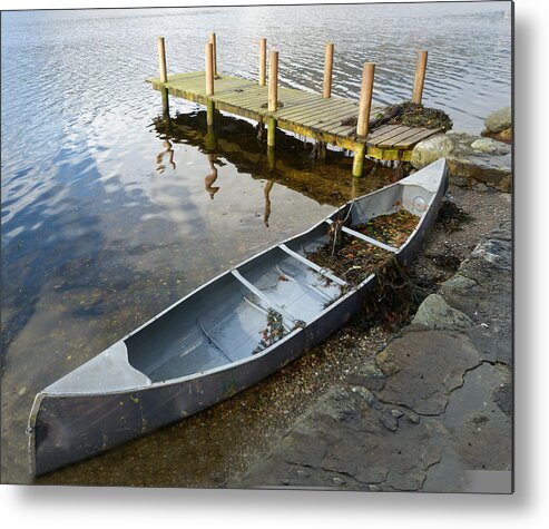 Canoe Metal Print featuring the photograph Abandoned Canoe by Lynn Bolt