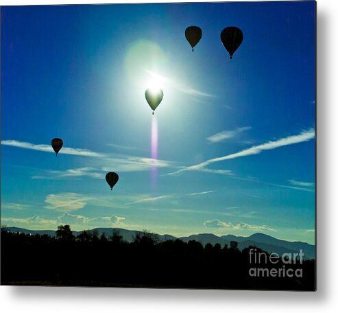 Aeronauts Metal Print featuring the photograph Aeronauts Blast Off by L J Oakes