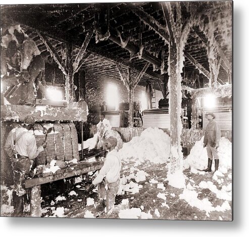 History Metal Print featuring the photograph African American Men Working by Everett