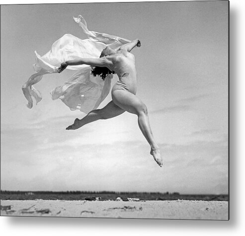 1930's Metal Print featuring the photograph An Exuberant Dance To Spring by Underwood Archives